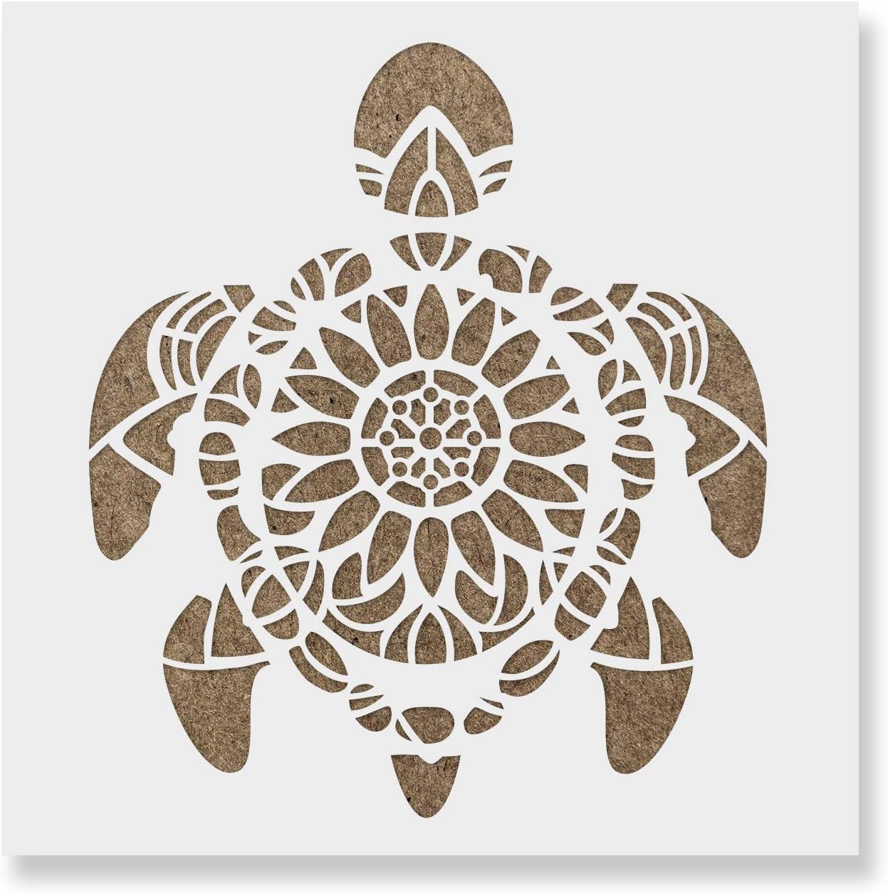 Mandala Turtle Stencil - Fish Stencil, Drawing Stencils, Large Stencil, Plastic Stencils, Stencils for Wood