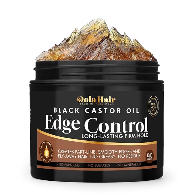 Edge Control Gel for 4C Hair Braiding Hair Gel Firm Hold, Hair Styling Wax by Dolahair