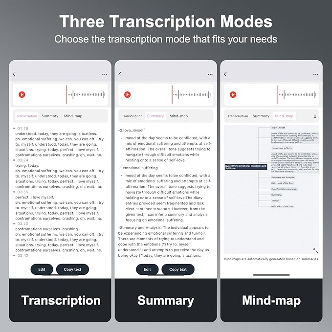 AI Voice Recorder, 64GB Note Voice Recorder - Image 3
