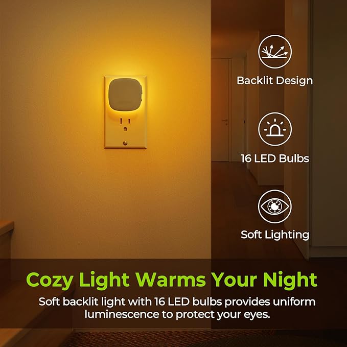 AUVON Plug-in LED Backlit Night Light - Image 2