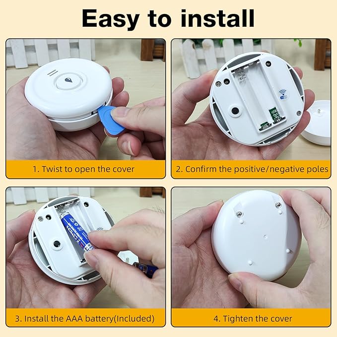 Douevo WiFi Water Leak Sensor, 100 dB Water Alarm Leak Detector, - Image 5