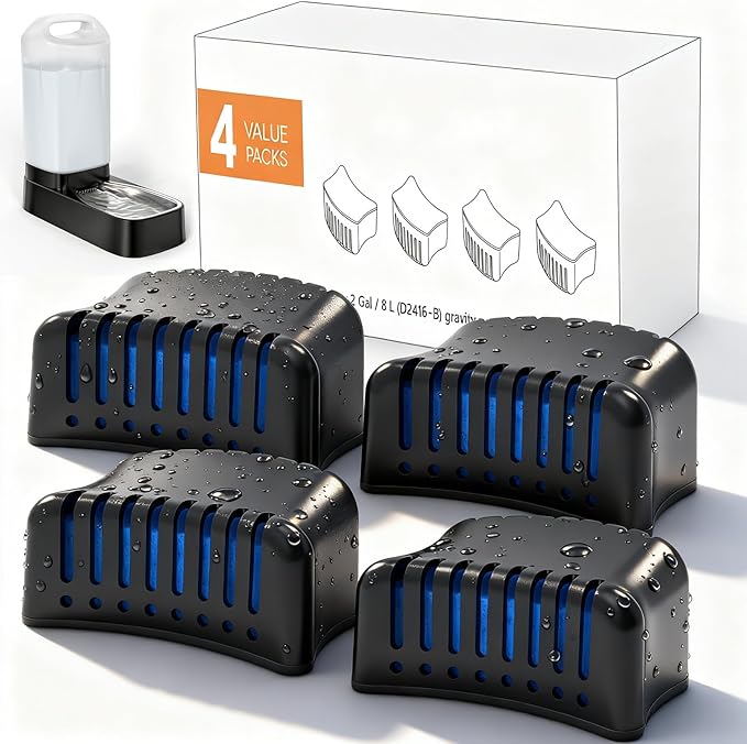 4 Pack Replacement Filters for D2416B Automatic Dog Water Bowl Dispenser – by PETNF