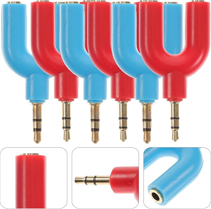 COHEALI 6pcs Audio Splitter Adapter to Headphone Splitter - Image 5
