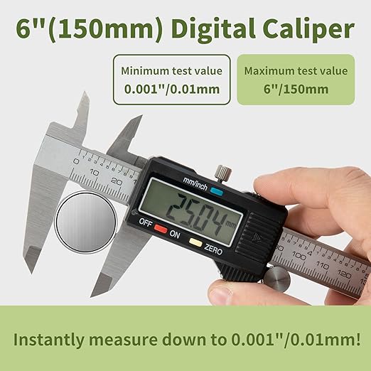 SCITOOLS Digital Caliper 0-6" Measuring Tool - Image 2