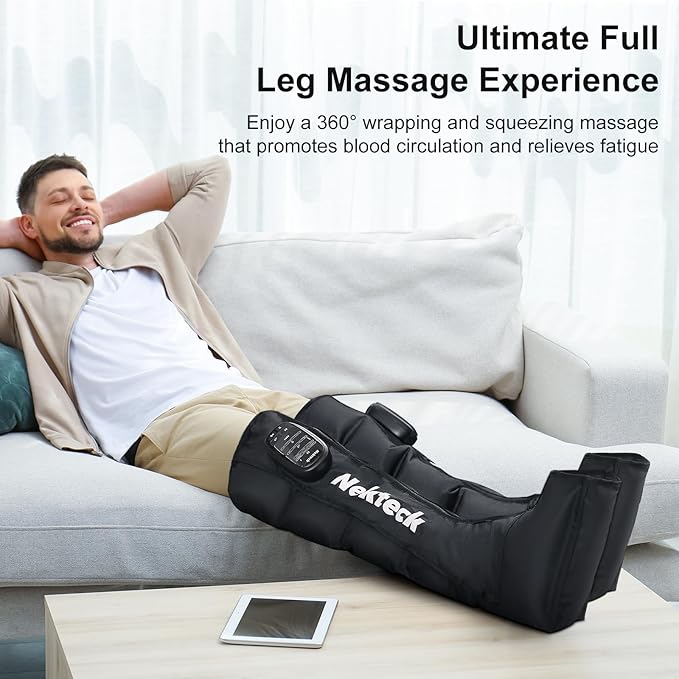 Nekteck Leg Compression Massager Recovery System, Cordless Foot and Leg Massager - Image 5