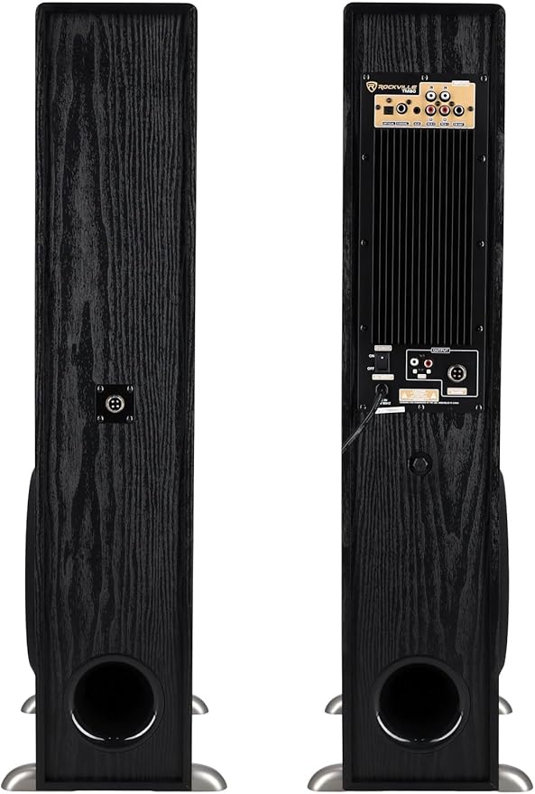 Rockville TM80B Powered Home Theater Tower Speaker System, USB/SD Playback - Image 4