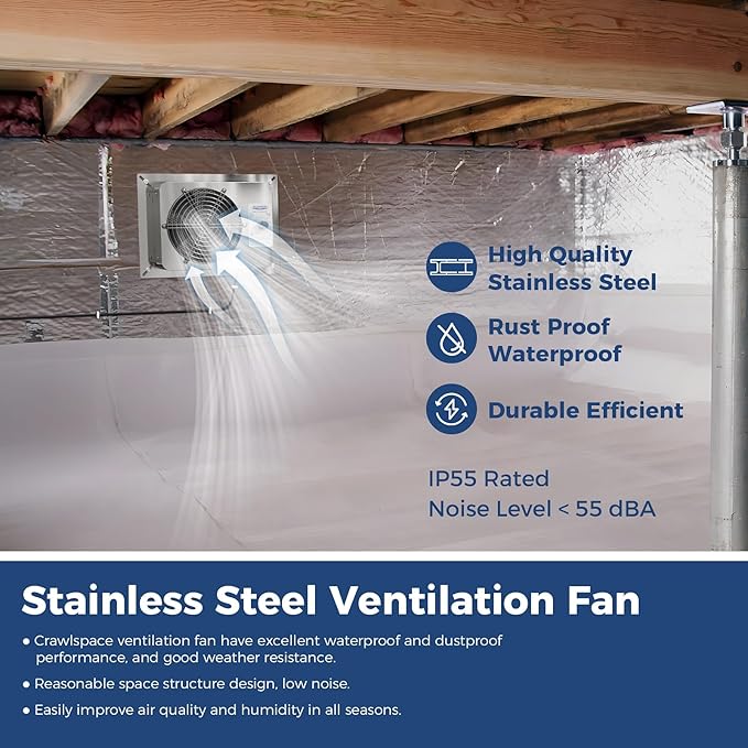 ALORAIR 570CFM Crawlspace Ventilation Fan - Image 2