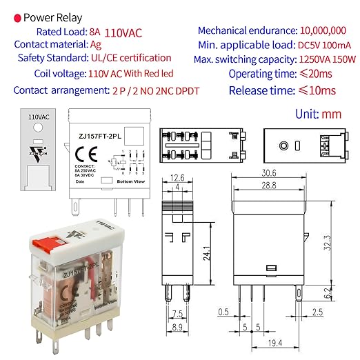 ZJWZJH Power Relay Electromagnetic - Image 4