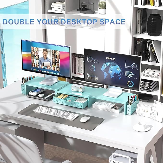 gianotter Dual Monitor Stand Riser, Desk Organizer - Image 6