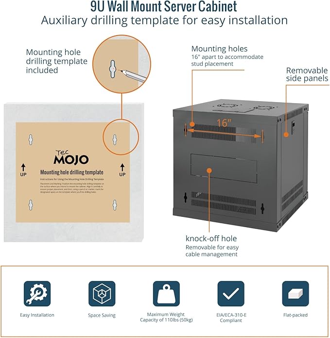 Tecmojo 9U Wall Mount Rack - Image 5