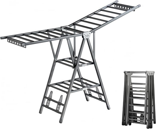 Heavy Duty Clothes Drying Rack Foldable –71" Extra Large Clothes Airer Drying by Unknown