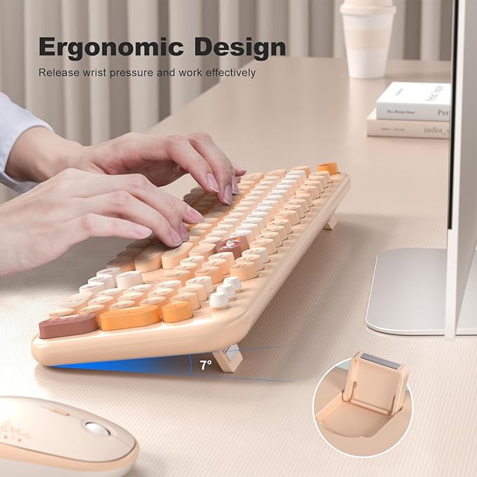 MOFII Wireless Keyboard and Mouse Combo, Full Size 2.4G Plug and Play - Image 4