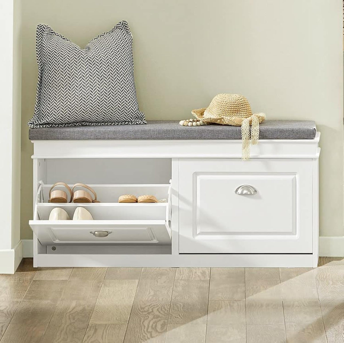 haotian shoe storage bench entryway, main product view