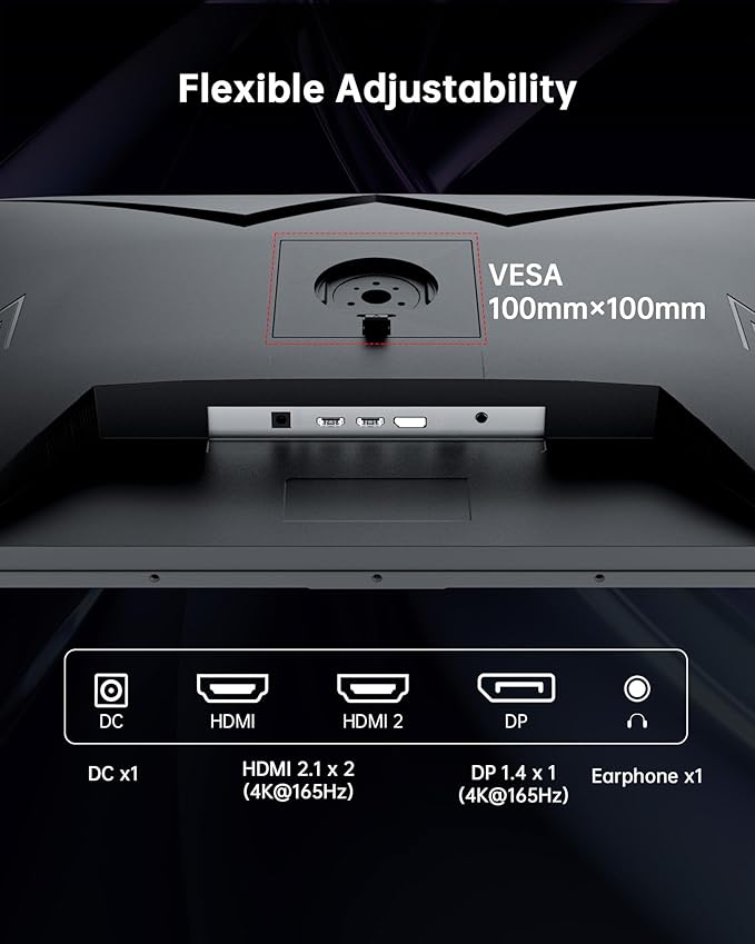 KTC 32 Inch 4K Gaming Monitor, 165Hz UHD Fast IPS Screen, Adaptive Sync - Image 8