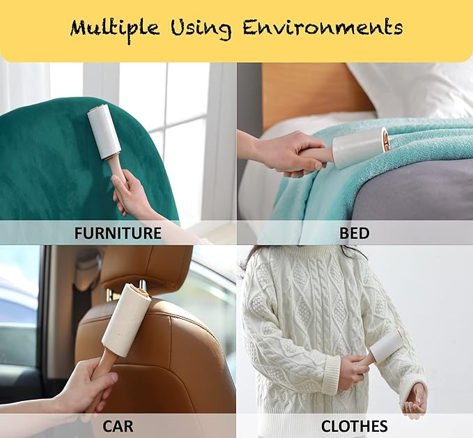 HapChron Lint Rollers for Pet Hair Extra Sticky, Lint Remover Go Beyond Animal - Image 4