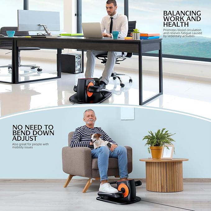 DUREXO Under Desk Elliptical, Leg Exerciser While Sitting - Image 6