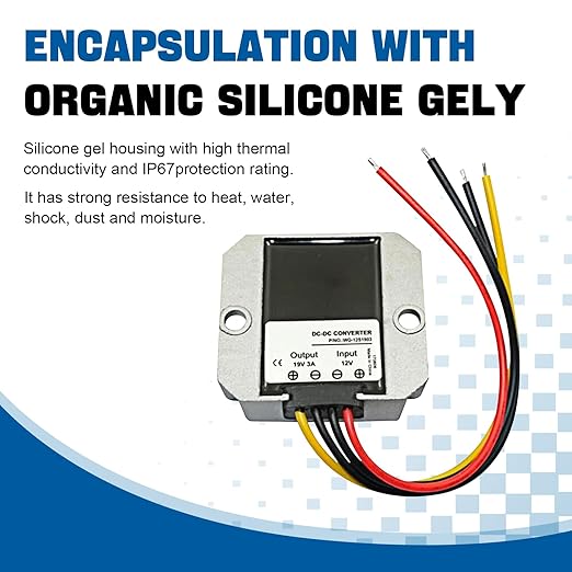 Boost Buck Converter, 18V-36V to 24V 15A 360W Aluminium Shell Waterproof Auto - Image 4