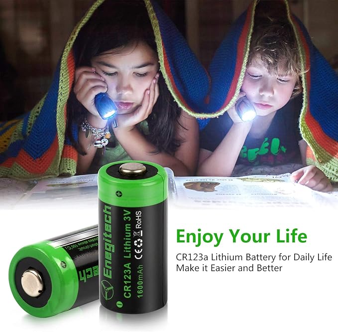 Enegitech CR123A 3V Lithium Battery, 123 3 Volt Lithium Battery, - Image 5