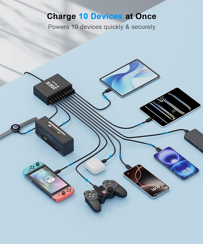 USB C Charging Station 10 Port - Image 4