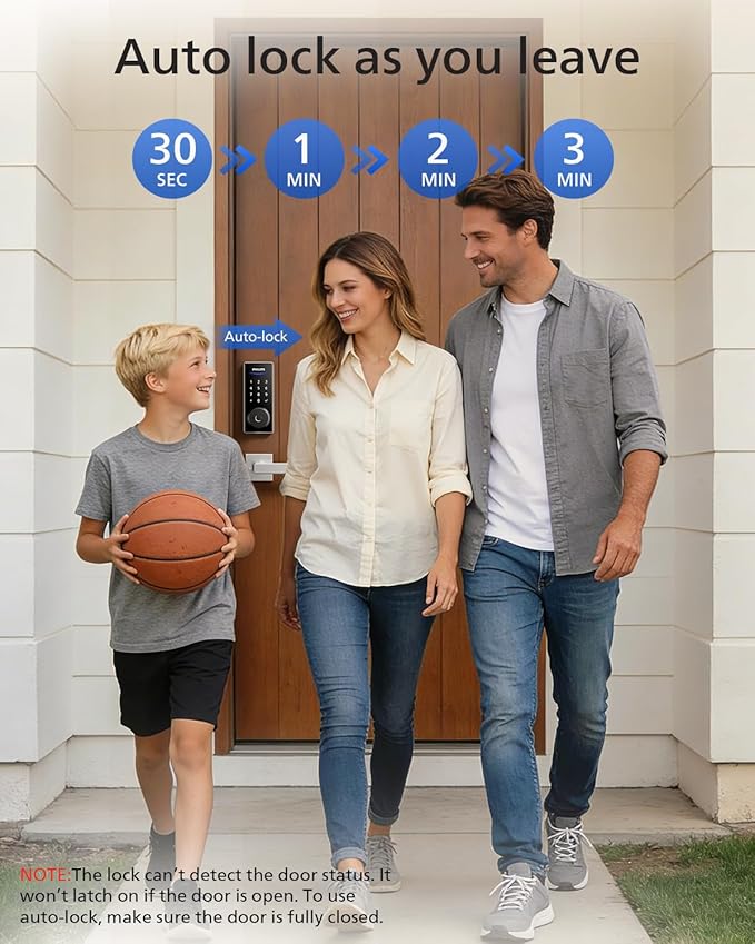 Philips Smart Lock with Handles, Smart Door Lock with 2 Level Handles, Keyless - Image 6