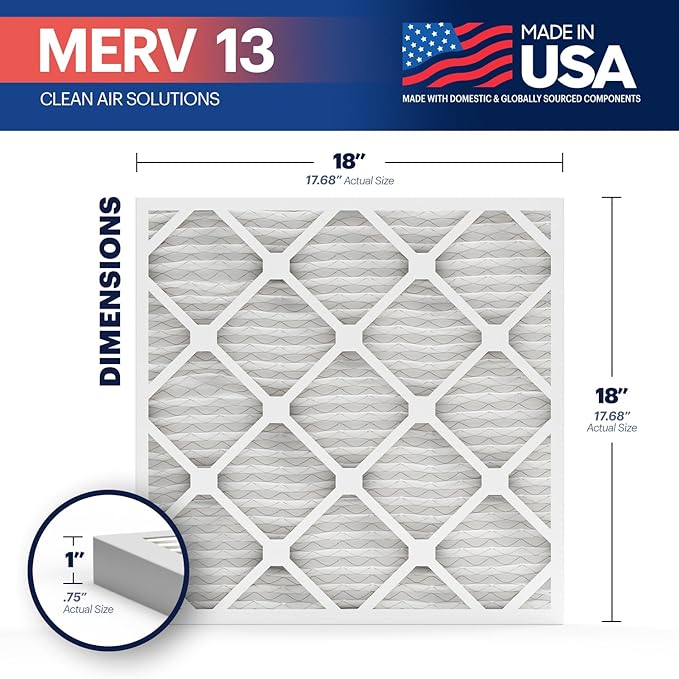 BNX TruFilter 18x18x1 Air Filter MERV 13 - Image 2