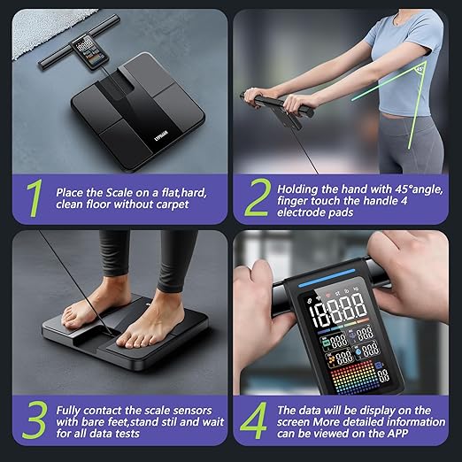 LVPIMAN Smart Scale for Body Weight and Fat, Muscle Mass 57 Body Composition - Image 6