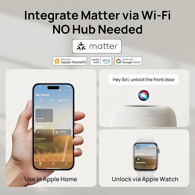 Anona Holo Wi-Fi Smart Lock - Image 3