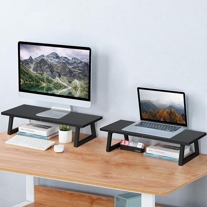 TEAMIX 24 inch Monitor Stand Riser, Printer Stand Riser - Image 2
