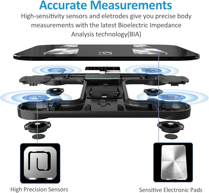 FITINDEX Scale with BMI, Body Fat, Muscle Mass, Smart Scale - Image 6