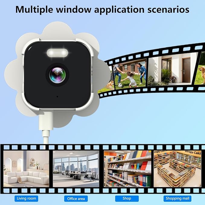 2.5K Window Camera, 5GHz & 2.4GHz Window Security Cameras - Image 6