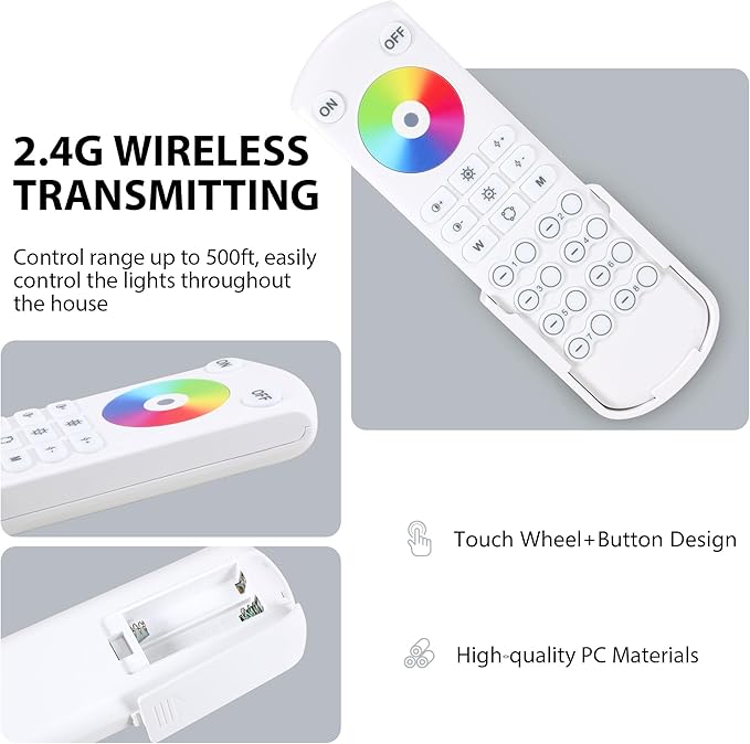XXK RC05RF RF Remoter, 8-Zone 2.4G Handheld Remote Control Work - Image 5