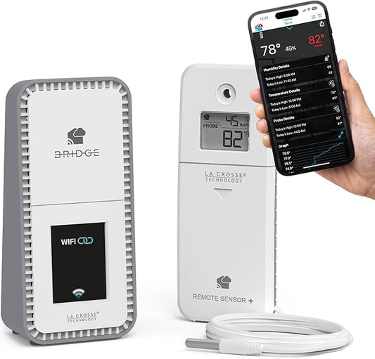 Temp Tracker Probe Wi-Fi Alert System by LaCrosseTechnology