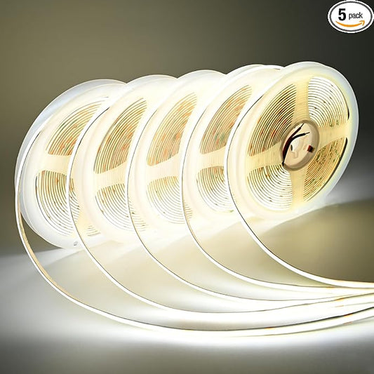 COB LED Strip Lights DC 12V LED Lights Flexible Super Bright LED Strips by TUNICHX