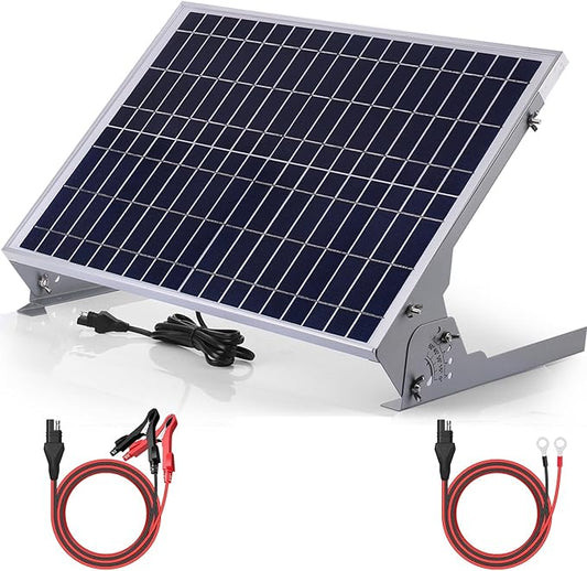 SUNER POWER 12V 30W Solar Battery Charger Maintainer, Built-in UltraSmart MPPT by SUNERPOWER