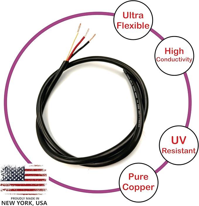 NATIONAL Wire & Cable – 14 AWG 3-Conductor Premium Copper Wire, 50 ft, Stranded - Image 5