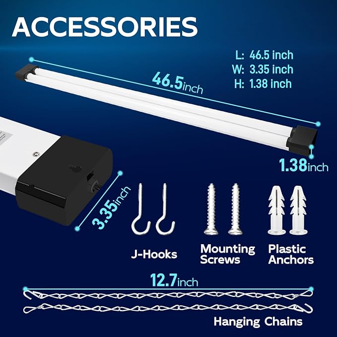 hykolity 1 Pack 4FT Linkable LED Shop Light - Image 6