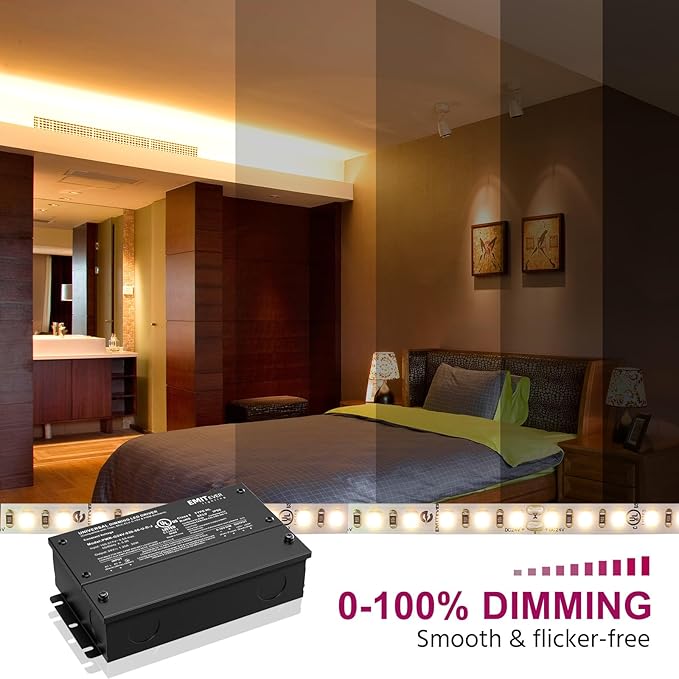 EMITEVER Dimmable Led Driver, 2 Packs 30W AC 110V-277V to DC 24V Transformer - Image 6
