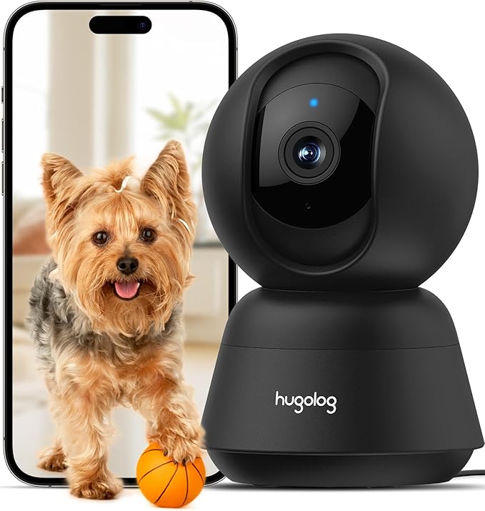 Hugolog 3K 5MP Indoor Pan/Tilt Security Camera by Hugolog