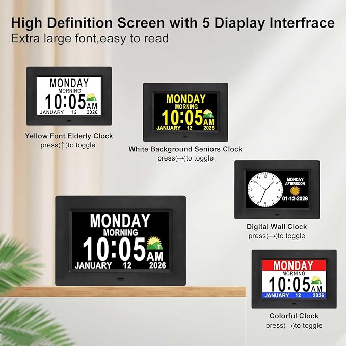 Jaihonda Dementia Clock for Seniors Digital Clock - Image 8