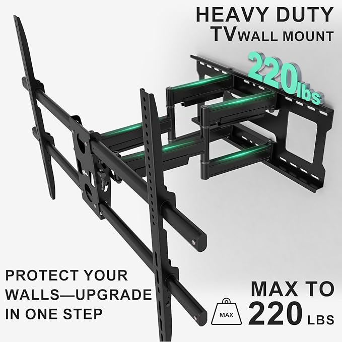 WALI Heavy Duty Full Motion TV Wall Mount Bracket - Image 2