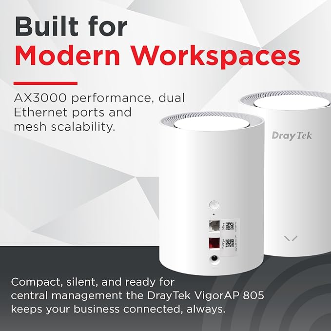 DrayTek Vigor AP805 Mesh AX3000 Wireless Access Point, 2.5GbE Uplink, - Image 8