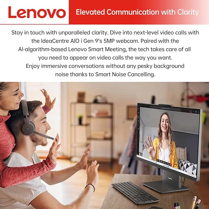 Lenovo IdeaCentre Business All-in-One, AMD Ryzen 5 7535HS, 16GB DDR5 RAM - Image 4
