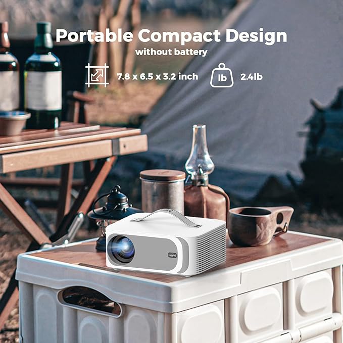 Outdoor-Projector-4k with WiFi and Bluetooth, 35W DoIby Audio, AI Auto Focus - Image 8