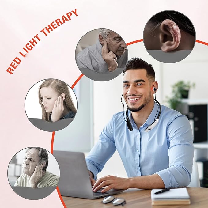 650nm Red Light Therapy Device for Nose & Ear, Portable Neck Hanging 2-in-1 Red - Image 3