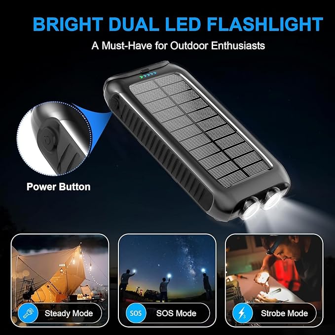 Kepswin Solar-Charger-Power-Bank-49800mAh Portable Solar Phone Charger - Image 3