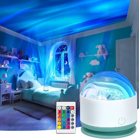 Northern Lights Projector, Rechargeable 16 Color Aurora Night Light Projector by Avkast