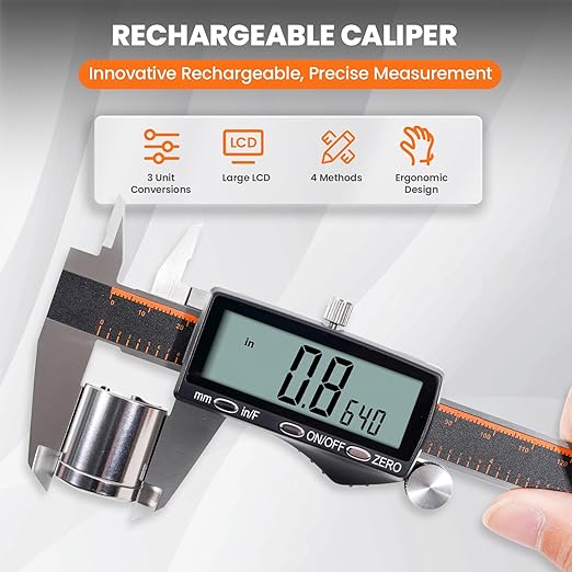 HARDELL Digital Caliper, Rechargeable Calipers - Image 2