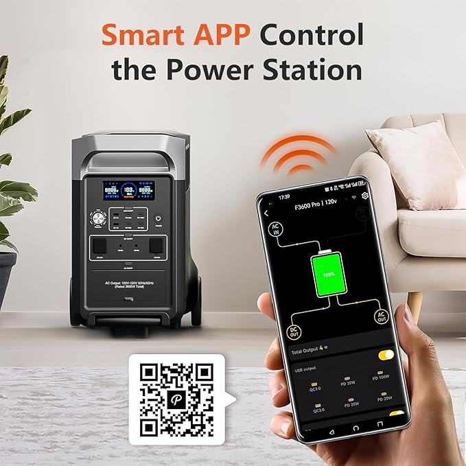 FOSSiBOT 3600W Portable Power Station, 3840Wh Solar Generator - Image 3