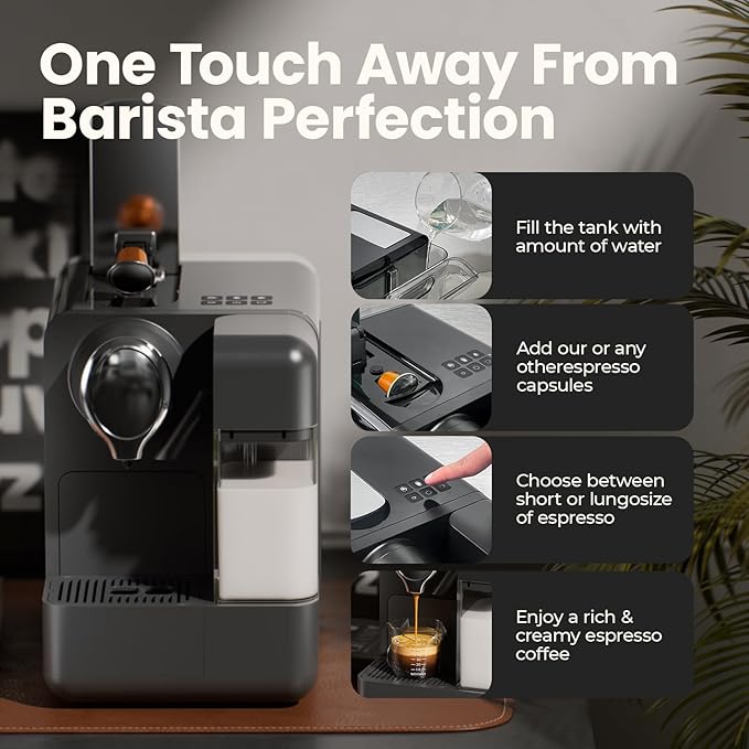 Espresso Machine with Integrated Automatic Milk Frother - Image 5