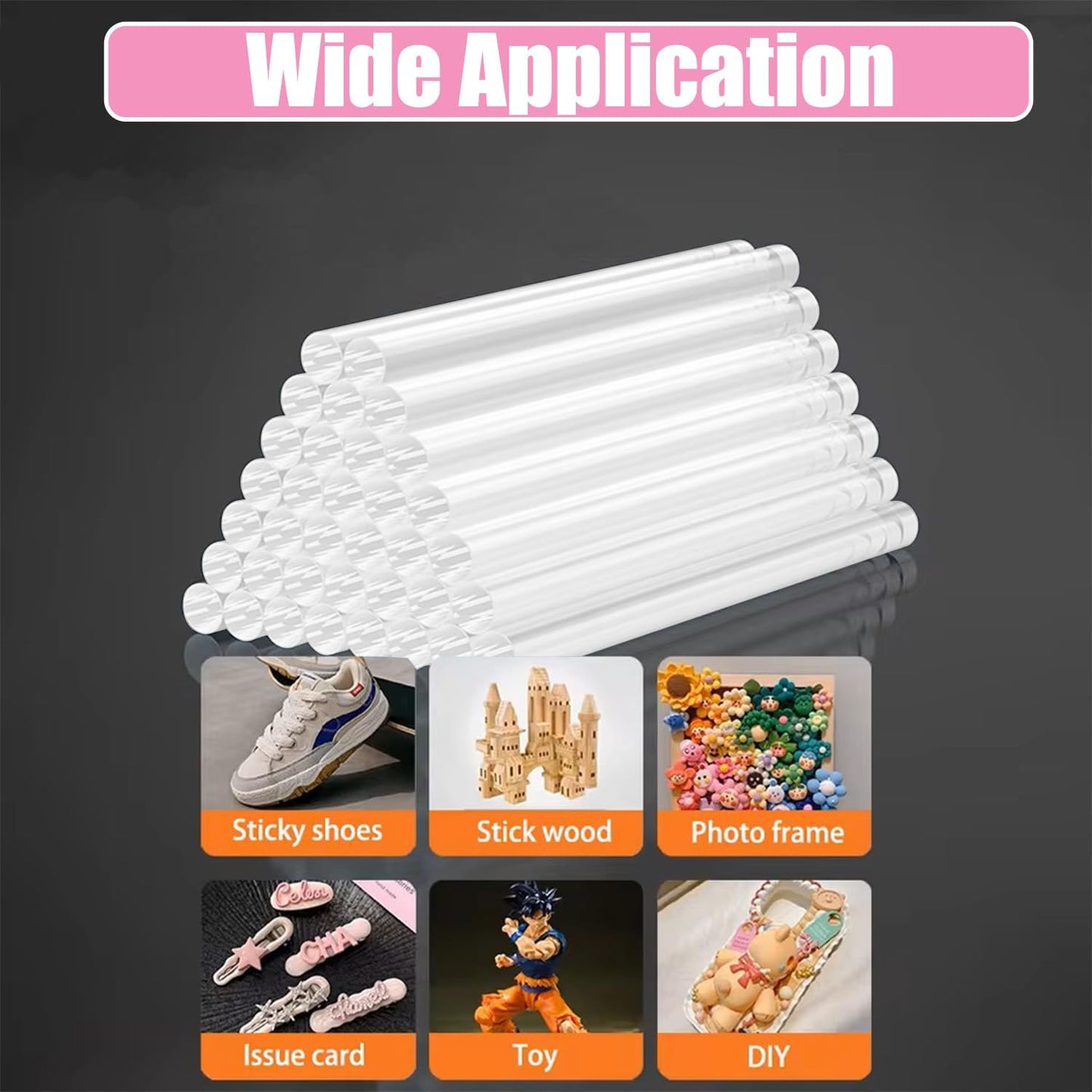 MONVICT Clear Mini Hot Glue Sticks - 2 LBS, 230 Pcs | 0.27 in. Diameter, 4 in. Length | Fits Most Mini Glue Guns | High Adhesion | for Crafts, DIY, Repairs
